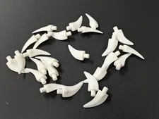 LEGO x25 NEW White Barb / Claw / Horn / Tooth - Medium # 87747