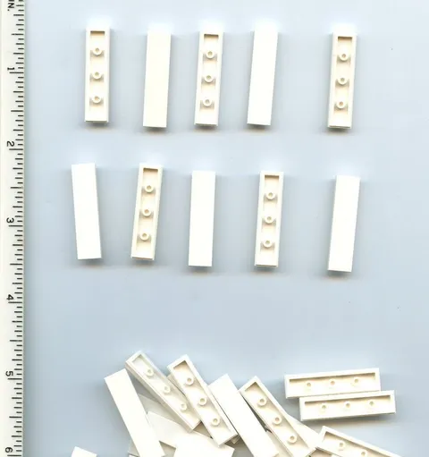 LEGO x 19 White Tile 1 x 4 NEW bulk lot 2431