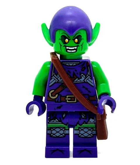 Green Goblin small yellow eyes Marvel Lego Minifigure Daily Bugle 76178