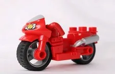 Lego Duplo Item Motorcycle Red