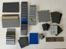 LEGO Plates Flats 4x4 4x6 4x8 6x6 6x8 8x16 45pc Assorted Building Lot Mixed Colo