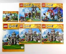 Lego CASTLE Lot of 6 Instruction Manuals for Sets 70400, 70402, 70403, 70404