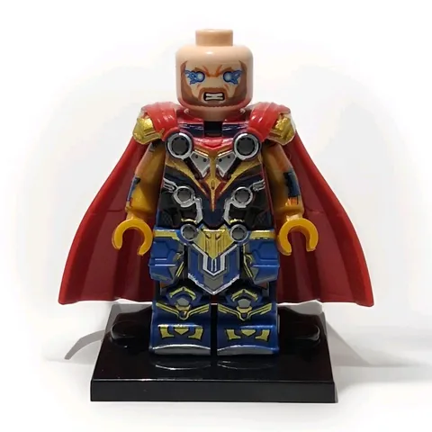 Custom Lego Thor Armored God of Thunder colorful Minifigures Love and Thunder