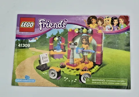 Lego Friends Andrea’s Musical Duet 41309 Instructions Manual Only 2017 Retired