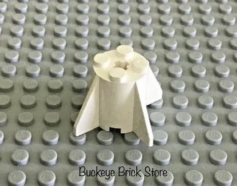 LEGO White 2x2 Brick with Rocket Tail Fins
