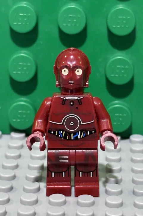Lego Star Wars TC-4 Protocol Droid SW0546 Minifigure Red c-3po Retired