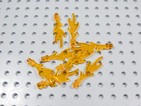 LEGO Lot of 8 Trans Orange Flames Accessory Minifig BI
