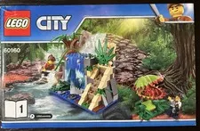 Lego City Instruction Manual #60160 Jungle Waterfall scene Excellent Condition