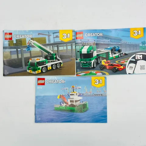 Lego Creator Set 3in1 31113 Instruction Manuals Only