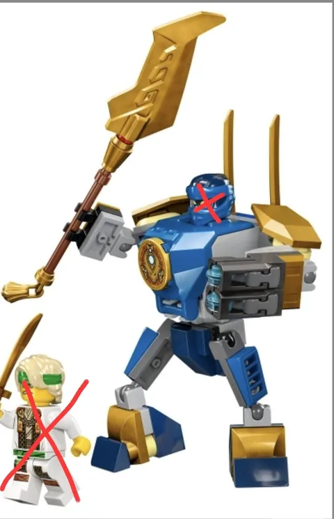 LEGO Ninjago (71805) Jay's Mech Battle Pack , Complete Build,  NO Minifigs 
