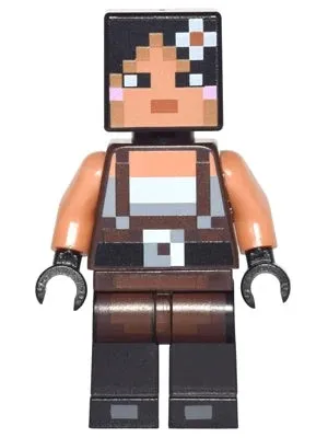 LEGO® Minifigure Minecraft min035 Minecraft Skin 2 Pixelated Female w/Flower and