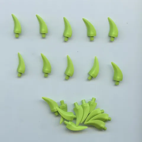 LEGO x 20 Lime Barb / Claw / Horn / Tooth - Medium 87747