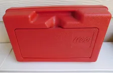 LEGO Plastic Storage Red Box Case Lid circa 1982 - 11"x7”x4” Vintage Free Ship