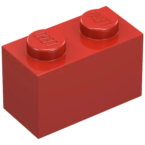 LEGO Part 3004 - Red Brick 1 x 2