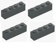 LEGO ® 4x brick 1x4 dark grey dark stone grey 3010 4211103 brick brick New