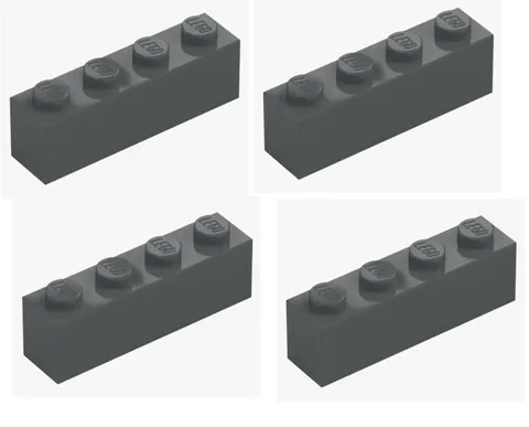 LEGO ® 4x brick 1x4 dark grey dark stone grey 3010 4211103 brick brick New