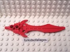 LEGO Knights Kingdom Large Figure Sword Part 47461 Vladek Red Weapon