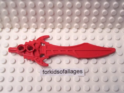 LEGO Knights Kingdom Large Figure Sword Part 47461 Vladek Red Weapon