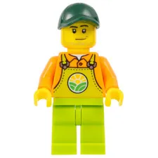 LEGO City Male Farmer Minifigure cty1478 Farm Worker New Genuine