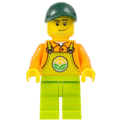 LEGO City Male Farmer Minifigure cty1478 Farm Worker New Genuine