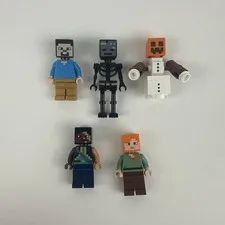 Lego Minecraft Minifigure Lot of 5 #1