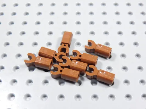 LEGO Lot of 8 Reddish Brown Robot Droid Claws Hands Minifig BI