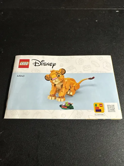 Lego 43243 Disney Simba Instruction Manual Only