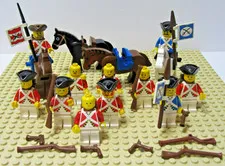 Lego Pirates Imperial Guards and Horses Minifigure Lot