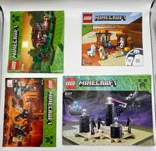 lego Minecraft manuals lot Of 21