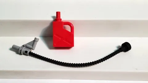 Lego Duplo Item Gas Can red and Gasoline Hose