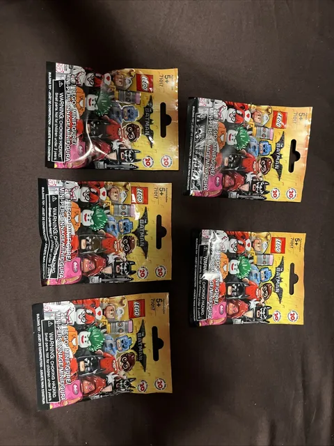 LEGO #71017 The Batman Movie Series 1 Minifigures 5 Random Mystery Bags - Sealed