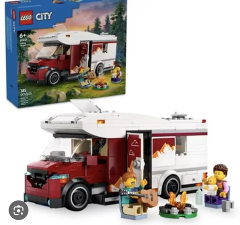 LEGO City Holiday Camper Van 60283 385pcs Bulk Lot in Bag Multicolor