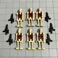Lego Star Wars Lot of Battle Droids Lot Of 6 With Blasters D4 71