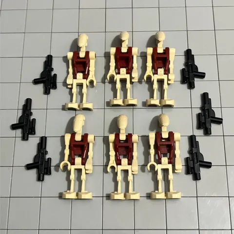 Lego Star Wars Lot of Battle Droids Lot Of 6 With Blasters D4 71
