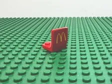 1999 LEGO Red  Seat Chair 2 x 2 with McDonald's Logo Sticker 3488 #4079