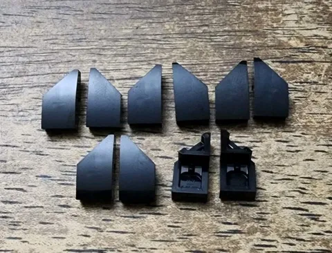 LEGO Black Wedge 2 x 1 x 2/3 Left, Right, QTY 10. 29119 29120 5 Each