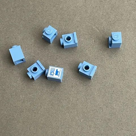 Lego Light Blue Replacement Parts Pieces Lot of 7