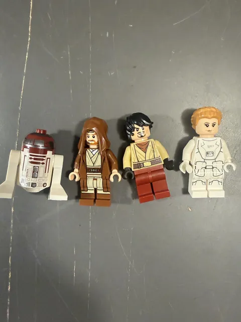 LEGO Star Wars Minifigure Lot R2-D2 Obi-Wan Anakin Luke Hoth Vintage 1999