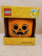 LEGO Pumpkin Storage Head Large Container 4032 Halloween Jack O Lantern NEW