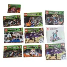 LEGO MINECRAFT LOT 8 INSTRUCTION MANUALS BOOKLETS ONLY 21113 21119 21142 21151