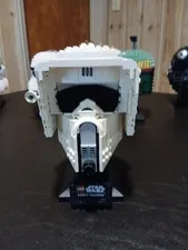 Assembled Retired Lego Star Wars Collectible Scout Trooper Helmet 75305