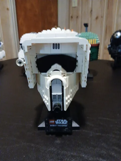Assembled Retired Lego Star Wars Collectible Scout Trooper Helmet 75305