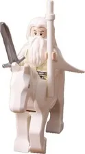 LEGO Brand New Gandalf The White + Shadowfax LOTR: Minas Tirith 11377 Minifigure