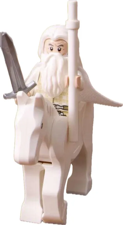 LEGO Brand New Gandalf The White + Shadowfax LOTR: Minas Tirith 11377 Minifigure