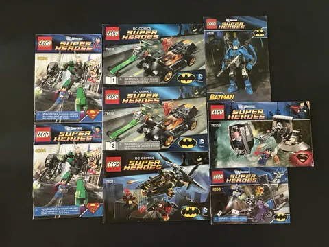 LEGO Super Heroes Instruction Manual Lot DC Comics Universe 6862 76012 76011