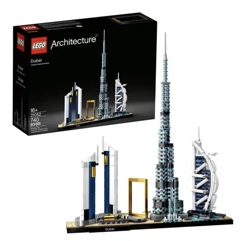 LEGO Architecture Dubai Skyline 21052 Complete Set 740 Pieces