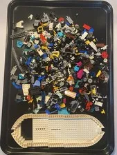 Lego Vehicle Parts & Boat Hull Lot – Wheels, Rims, Axles & Large Boat Hull