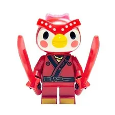 LEGO Animal Crossing Cardinal Bird Ninja Custom Minifigure w/ Twin Swords
