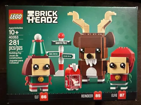 LEGO Brickheadz 40353 Reindeer Elf and Elfie. New. Sealed. Christmas.