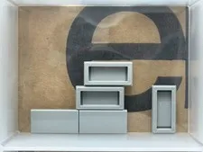 LEGO Parts - Light Bluish Gray Tile 1 x 2 - No 3069 - QTY 5
